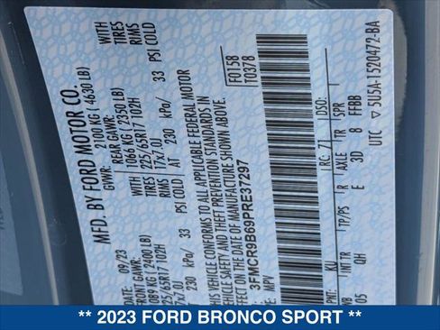 Certified 2023 Ford Bronco Sport Big Bend AWD/4WD image 24