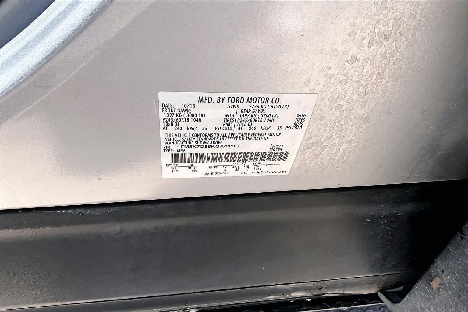 Used 2019 Ford Explorer XLT w/ Equipment Group 201A FWD image 36