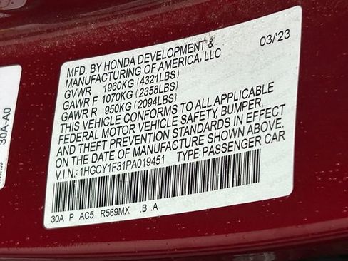 Used 2023 Honda Accord EX image 35