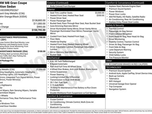 Used 2024 BMW M8 Gran Coupe xDrive Competition image 35
