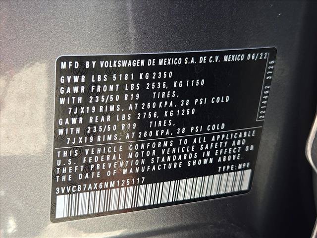 Used 2022 Volkswagen Tiguan SE R-Line FWD image 24