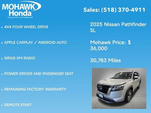 Used 2025 Nissan Pathfinder SL AWD/4WD image 14