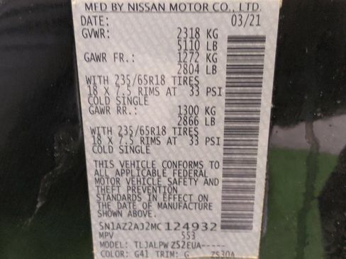 Used 2021 Nissan Murano S FWD image 33