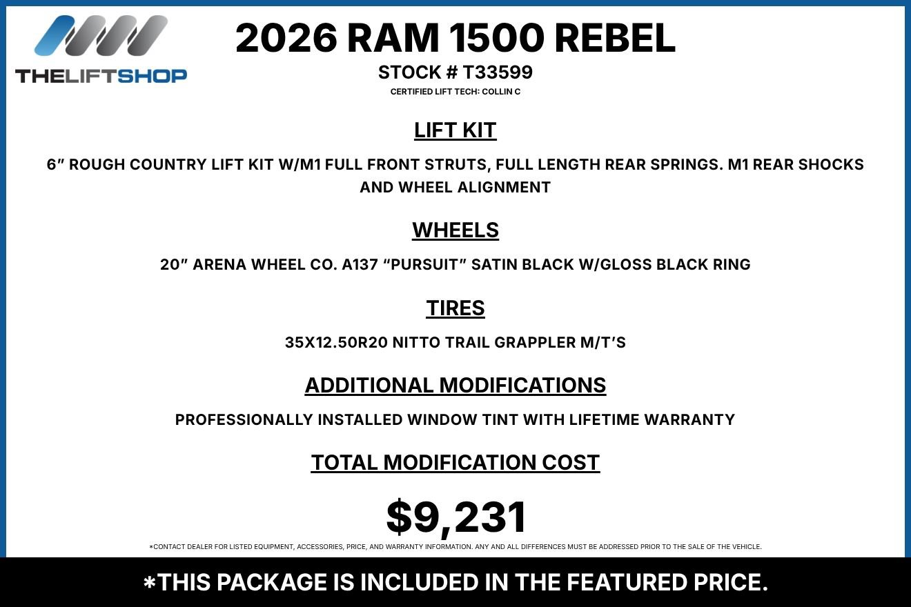 Used 2026 RAM 1500 Rebel w/ Bed Utility Group AWD/4WD image 2