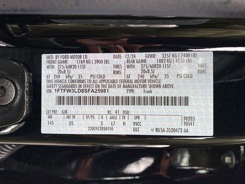 New 2025 Ford F150 XLT w/ Equipment Group 303A High image 38