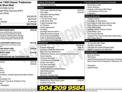 Used 2024 RAM 1500 Tradesman w/ Electronics Group AWD/4WD image 47