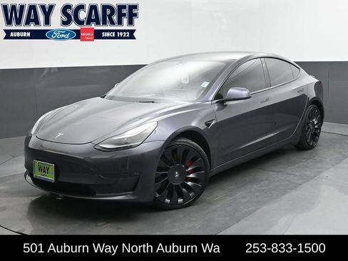 Used 2022 Tesla Model 3 Performance AWD/4WD image 1
