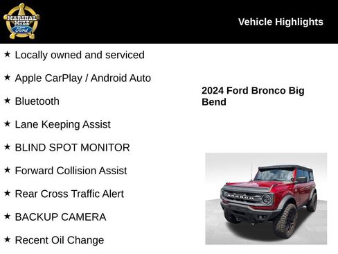 Used 2024 Ford Bronco Big Bend AWD/4WD image 2