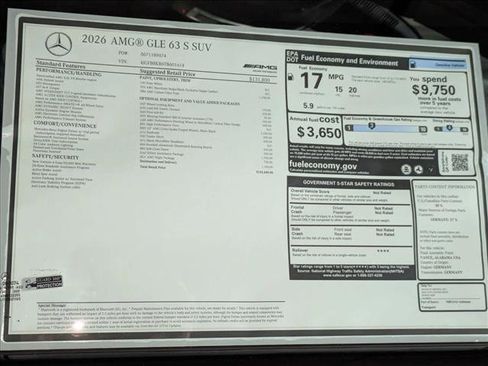 New 2026 Mercedes-Benz GLE 63 AMG S image 19