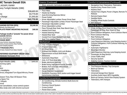 Used 2023 GMC Terrain Denali w/ Black Diamond Edition image 1