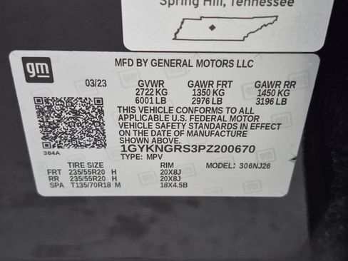 Certified 2023 Cadillac XT5 Sportv w/ LPO, Floor Liner Package AWD/4WD image 30