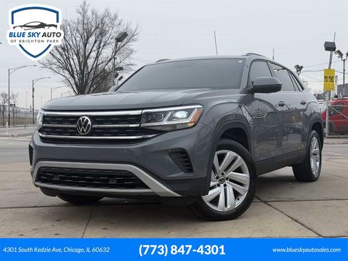 Used 2021 Volkswagen Atlas Cross Sport SE w/ Panoramic Sunroof Package image 1