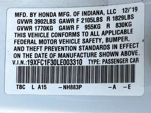 Used 2020 Honda Civic EX image 31