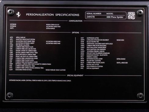 Certified 2020 Ferrari 488 Pista Spider image 62