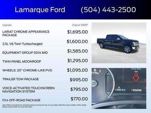 Used 2018 Ford F150 Lariat AWD/4WD image 2