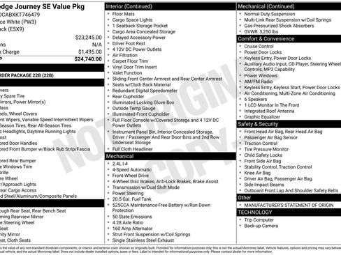 Used 2019 Dodge Journey SE FWD image 6
