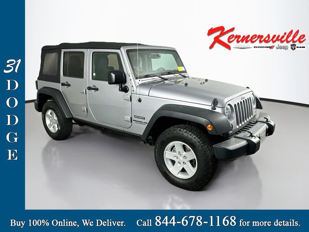 Used 2016 Jeep Wrangler Unlimited Sport w/ Quick Order Package 24S AWD/4WD image 1
