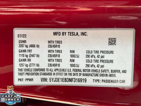 Used 2022 Tesla Model 3 Long Range AWD/4WD image 27