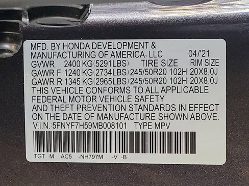 Used 2021 Honda Passport EX-L image 33
