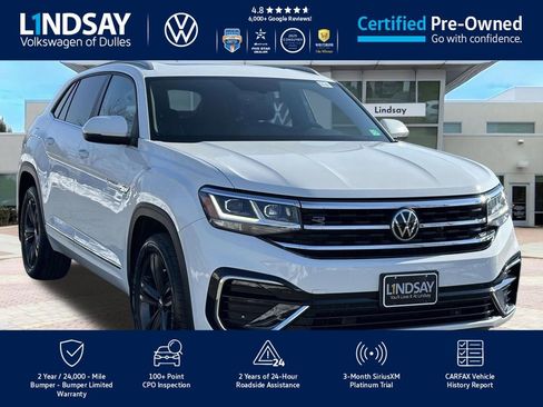 Used 2021 Volkswagen Atlas Cross Sport SE w/ Panoramic Sunroof Package image 1