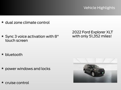 Used 2022 Ford Explorer XLT w/ Equipment Group 202A image 12