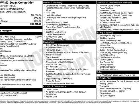 Used 2023 BMW M3 Competition image 16