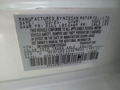 Used 2021 Nissan Sentra SV FWD image 33