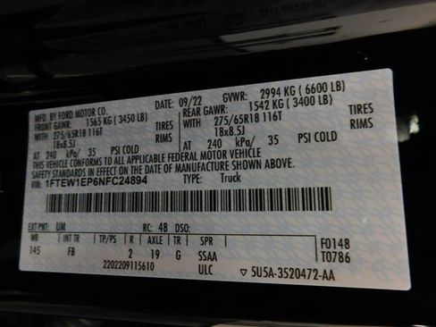 Used 2022 Ford F150 XLT w/ Equipment Group 302A High image 34