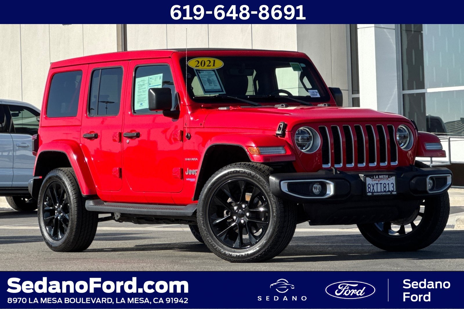 Used 2021 Jeep Wrangler Unlimited Sahara AWD/4WD image 1