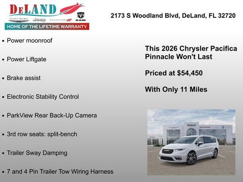 New 2026 Chrysler Pacifica Pinnacle w/ Trailer Tow Group image 13