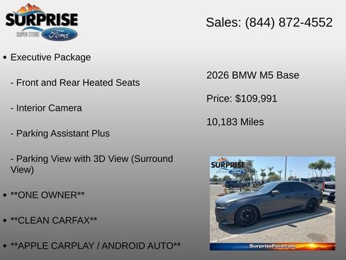 Used 2026 BMW M5 w/ Carbon Package AWD/4WD image 18