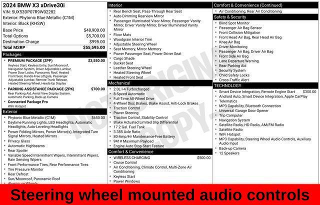 Used 2024 BMW X3 xDrive30i w/ Premium Package AWD/4WD image 35