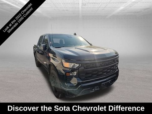 Used 2022 Chevrolet Silverado 1500 Custom w/ LPO, Dark Essentials Package AWD/4WD image 1