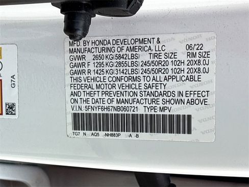 Used 2022 Honda Pilot Touring image 35