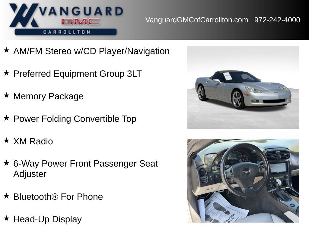 Used 2010 Chevrolet Corvette Convertible w/ Preferred Equipment Group RWD image 6