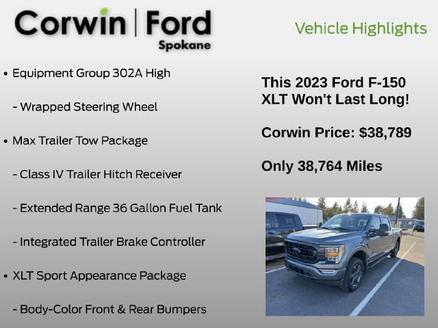 Used 2023 Ford F150 XLT w/ Equipment Group 302A High AWD/4WD image 16