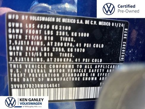 Certified 2024 Volkswagen Taos S AWD/4WD image 11