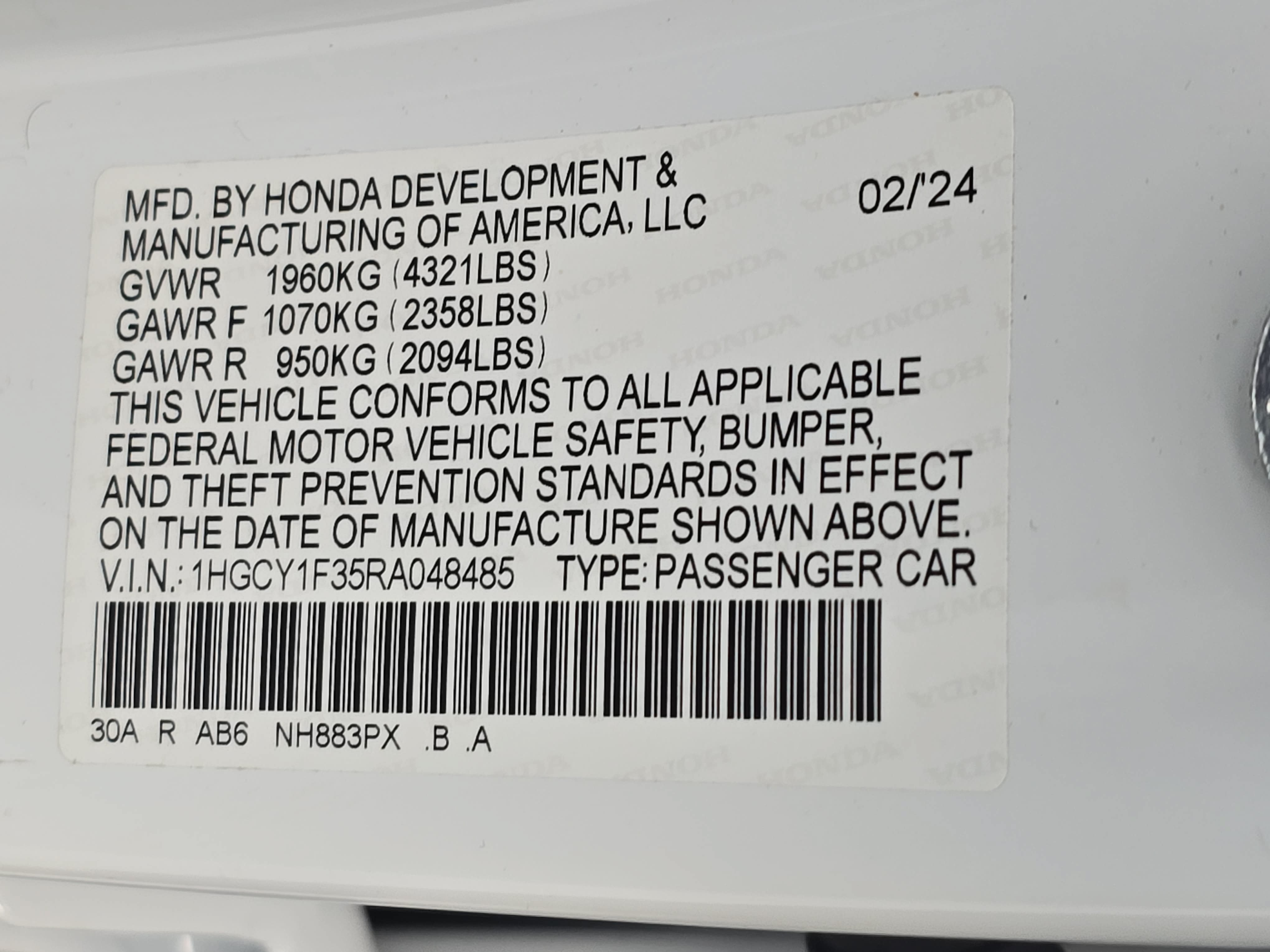 Used 2024 Honda Accord EX image 34