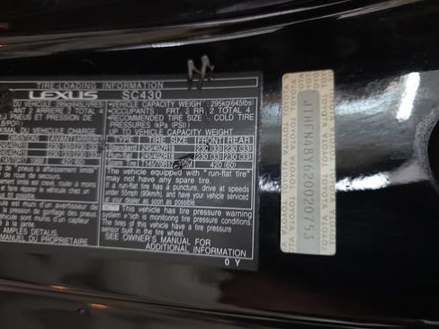 Used 2002 Lexus SC 430 Convertible RWD image 39