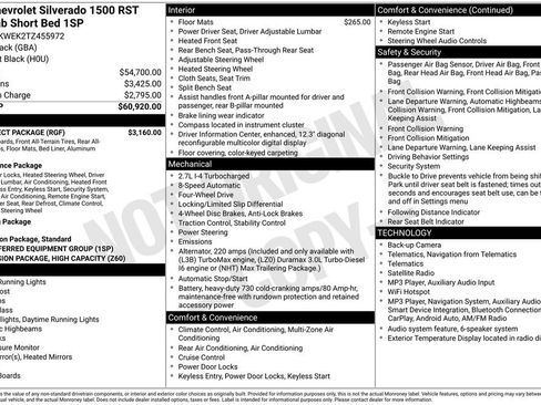 New 2026 Chevrolet Silverado 1500 RST w/ RST Select Package AWD/4WD image 2