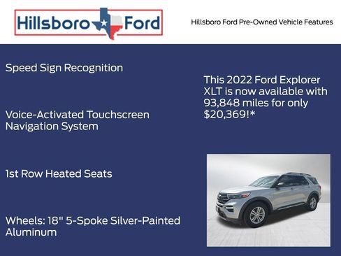 Used 2022 Ford Explorer XLT w/ Equipment Group 202A RWD image 13