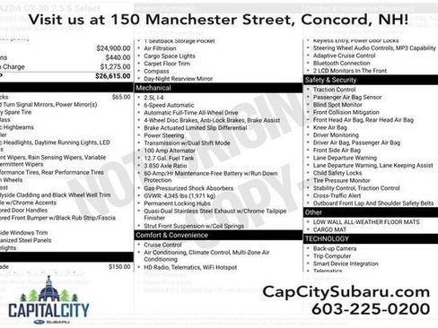 Used 2022 MAZDA CX-30 AWD 2.5 S w/ Select Package image 3