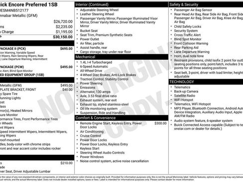 Used 2022 Buick Encore Preferred w/ Safety Package II AWD/4WD image 2