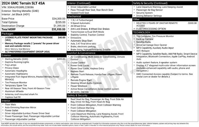 Certified 2024 GMC Terrain SLT AWD/4WD image 42