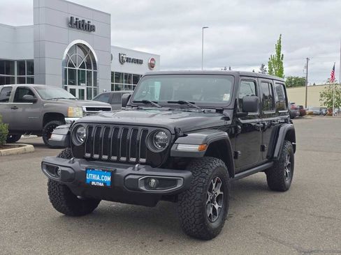 Used 2020 Jeep Wrangler Unlimited Rubicon w/ Uconnect 4C Nav & Sound Group AWD/4WD image 1