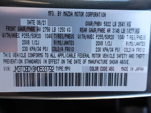 Used 2021 MAZDA CX-9 Grand Touring image 49