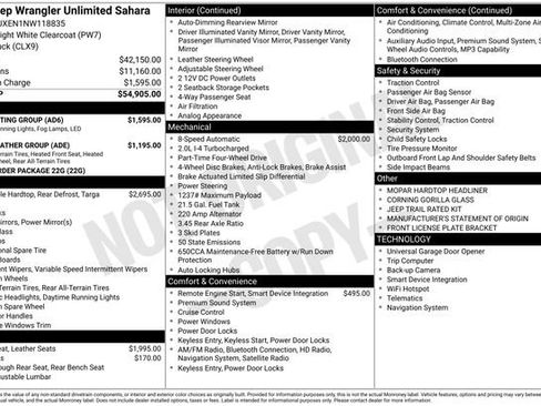 Used 2022 Jeep Wrangler Unlimited Sahara w/ LED Lighting Group image 6