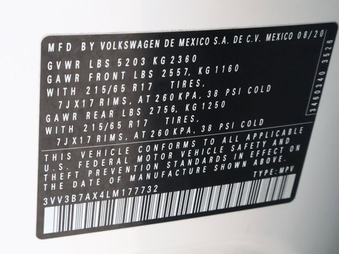 Used 2020 Volkswagen Tiguan SE w/ Panoramic Sunroof Package image 24