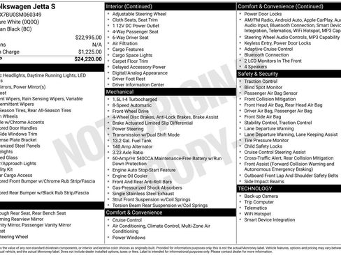 Certified 2025 Volkswagen Jetta S FWD image 1