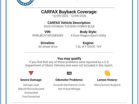 Certified 2023 Hyundai Tucson Blue image 2